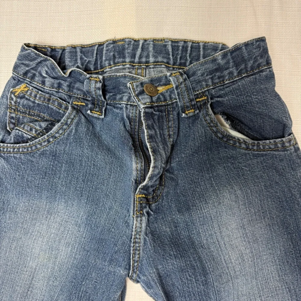 Wrangler Boys Slim Fit Jeans Adjustable Waist‎ Blue Denim Size 10